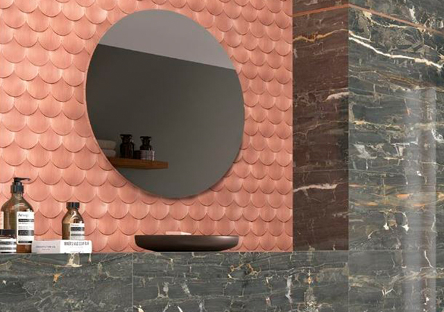 Diseño de mosaico para baños modernos