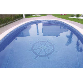 Mosaico Antislip Azul Medio 31,6x31,6