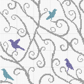 Mosaico Belgium Bird 31,6x31,6cm.