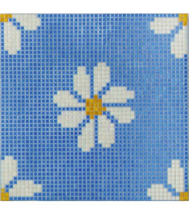 Mosaico Swiss Daisy 31,6x31,6cm.