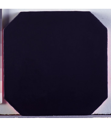 Octagon Negro Mate 15X15cm.