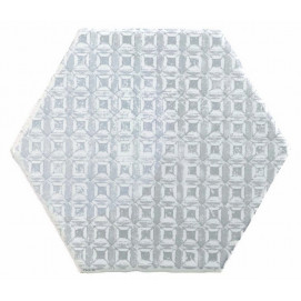 Hexagon Marrakech Mosaic Gris F/Bla 15x15cm.