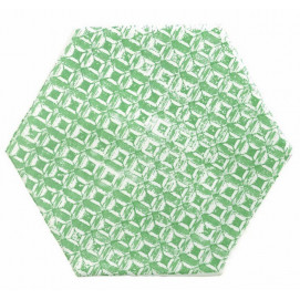 Hexagon Marrakech Mosaic Verde F/Bla 15x15cm.