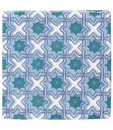 Dec. Alhambra Azul 13x13cm.