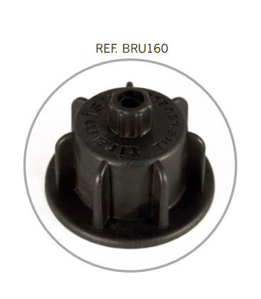 Manopla Ref.BRU160 para espesores de 3 a 12mm. (Caja 300 pzs)