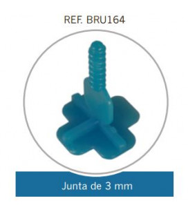 Crucetas T Ref.BRU164 para junta de 3mm. (Bolsa 250 pzs)