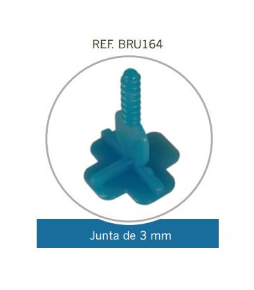 Crucetas T Ref.BRU164 para junta de 3mm. (Bolsa 250 pzs)