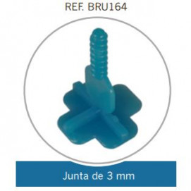 Crucetas T Ref.BRU164 para junta de 3mm. (Bolsa 250 pzs)