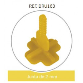 Crucetas + Ref.BRU163 para junta de 2mm. (Bolsa 250 pzs)