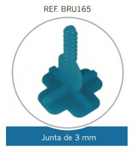 Crucetas + Ref.BRU165 para junta de 3mm. (Bolsa 250 pzs)