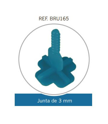 Crucetas + Ref.BRU165 para junta de 3mm. (Bolsa 250 pzs)