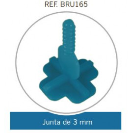 Crucetas + Ref.BRU165 para junta de 3mm. (Bolsa 250 pzs)