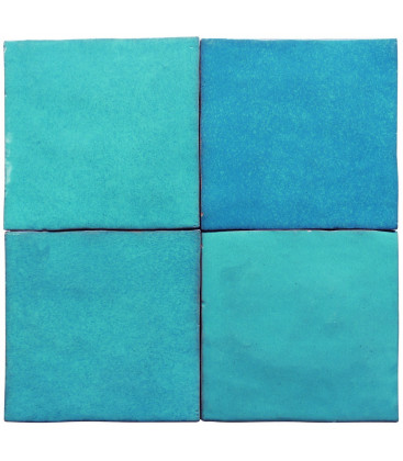 Zelij Azul Cielo 10x10x1 cm.