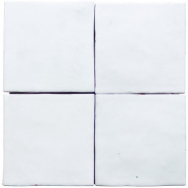 Zelij Blanco 10x10x1 cm.