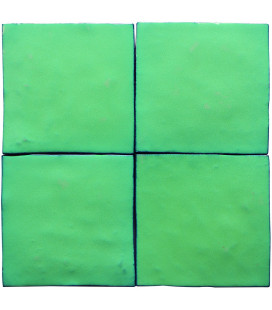 Zelij Special Lava Verde 10x10x1 cm.