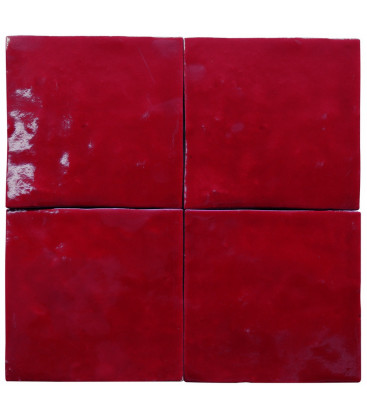 Zelij Special Rojo Antiguo 10x10x1 cm.