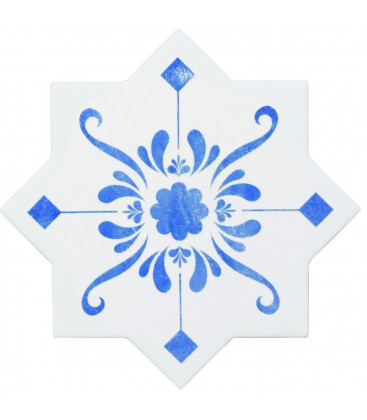 BeColors Star Dec. Stencil Electric Blue 13,6x13,6x0,9cm.