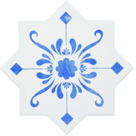 BeColors Star Dec. Stencil Electric Blue 13,6x13,6x0,9cm.