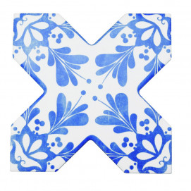 BeColors Cross Dec. Stencil Electric Blue 13,6x13,6x0,9cm.