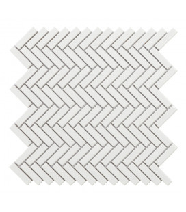 Mosaico Chevron White 28,3x27,7cm.