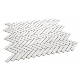 Mosaico Chevron White 28,3x27,7cm.