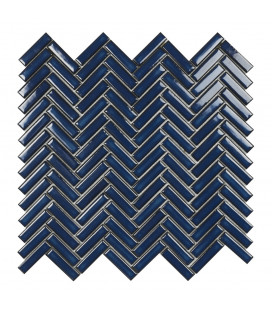 Mosaico Chevron Blue 28,3x27,7cm.