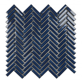 Mosaico Chevron Blue 28,3x27,7cm.