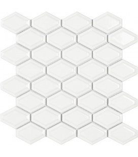 Mosaico Honey Comb White 25,9x25cm.