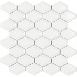 Mosaico Honey Comb White 25,9x25cm.