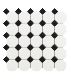 Mosaico Octogon White Matt 29,5x29,5cm.