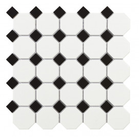 Mosaico Octogon White Matt 29,5x29,5cm.