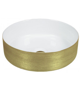 Lavabo Heller White & Gold