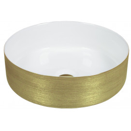 Lavabo Heller White & Gold