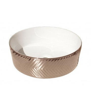 Lavabo Spiga White & Rose Gold