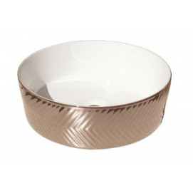 Lavabo Spiga White & Rose Gold