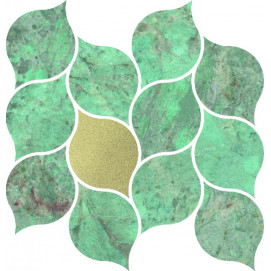 Mosaico Amazonite Leaves