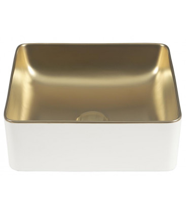 Lavabo Savannah White&Gold