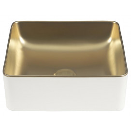 Lavabo Savannah White&Gold