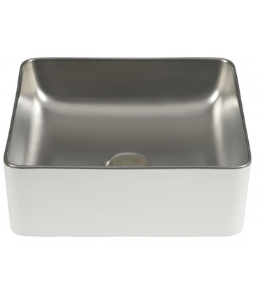 Lavabo Savannah White&Silver