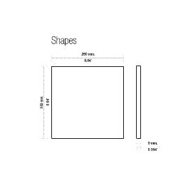 Shapes White 25x25x0,9cm.