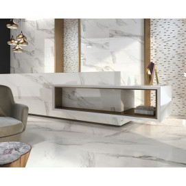 Calacatta Lux Superwhite Rec 60x120x1,2cm.