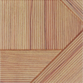 Stripes Mix Teak 25x25x1cm.