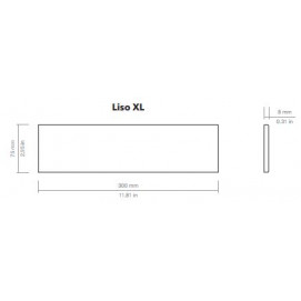 Liso XL Graphite Matt 7,5x30x0,8cm.