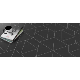 Trapezium Floor Graphite Matt 9,8x23x0,8cm.