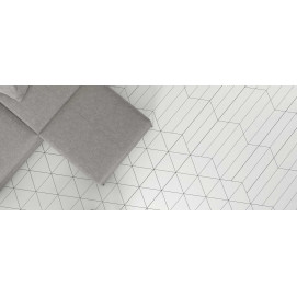 Triangle Floor Ice White Matt 20x23x0,8cm.