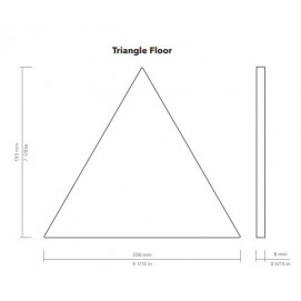 Triangle Floor Graphite Matt 20x23x0,8cm.