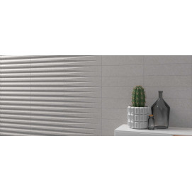 Stripes Transition Ice White Gloss 7,5x30cm.