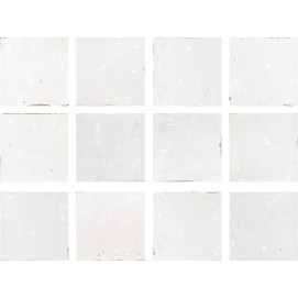 Zellige White Gloss 12,5x12,51,2cm.
