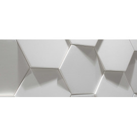 Hexa Ice White Matt 21,5x25x0,8cm.