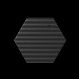 Mini Hexa Canale Graphite Matt 15x17,3x0,9cm.